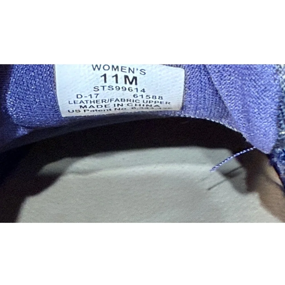 Sperry Top-Sider Koifish Navy Blue Leather Fabric Boat Shoes Womens 11M STS99614